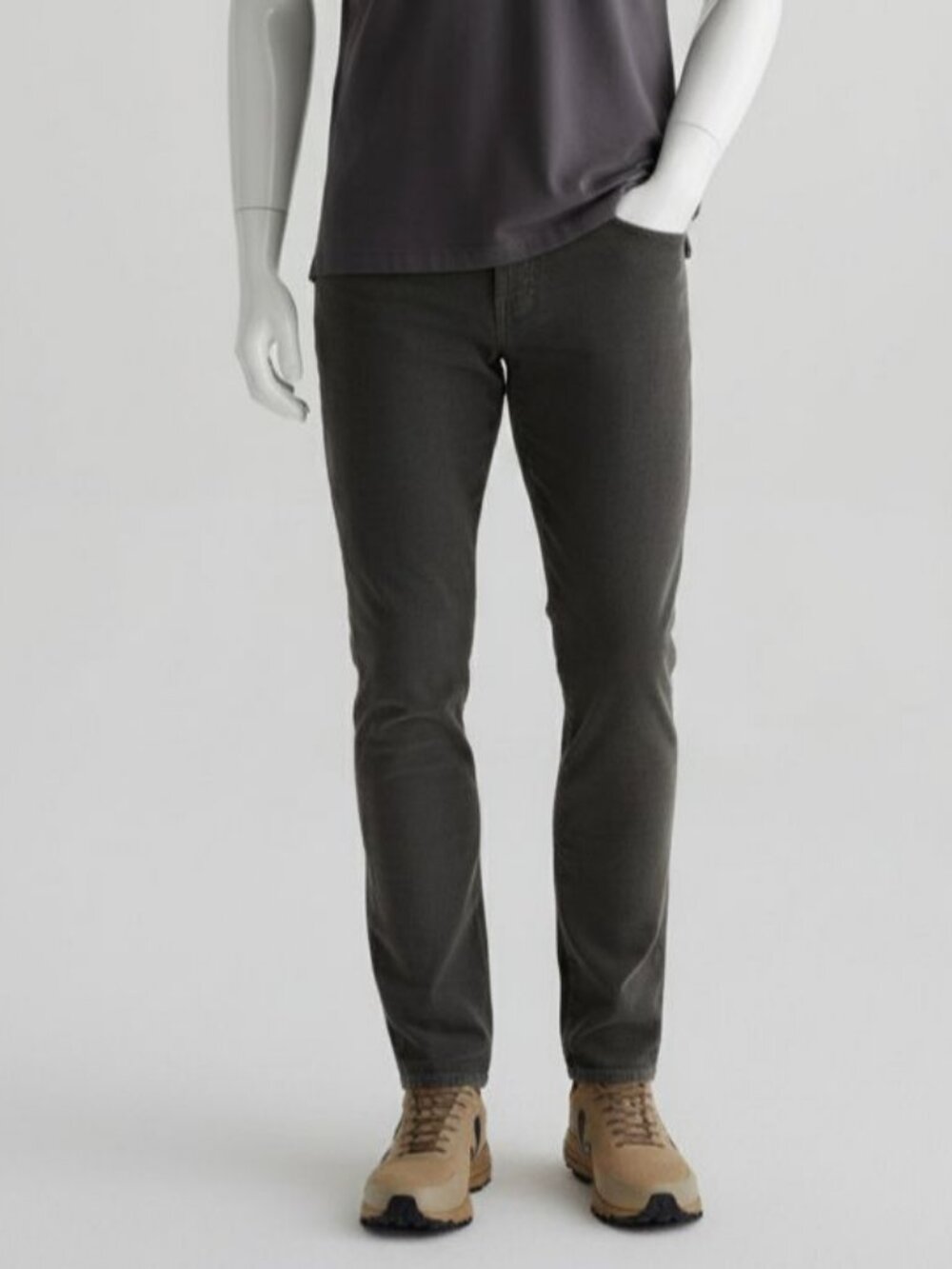 AG Jeans Men's Gray Tellis Cord Five-Pocket Jeans Pants Size 32W 34L